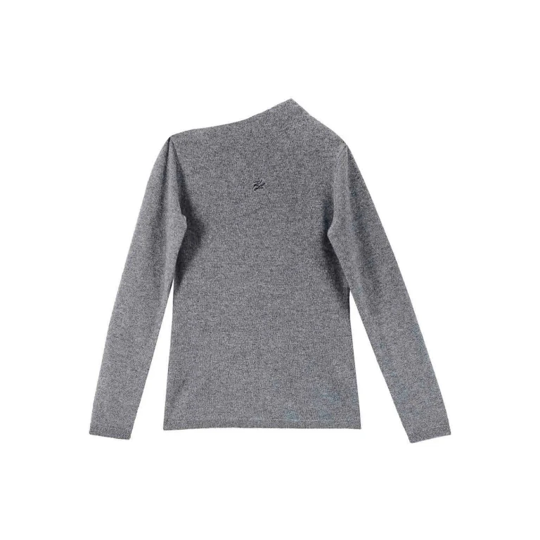 Karl Lagerfeld Pull Col Rond - Gris