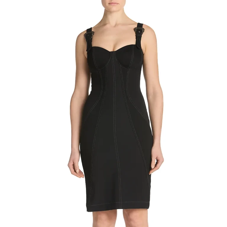 Versace Jeans Couture Telo Sweetheart Neck Dress