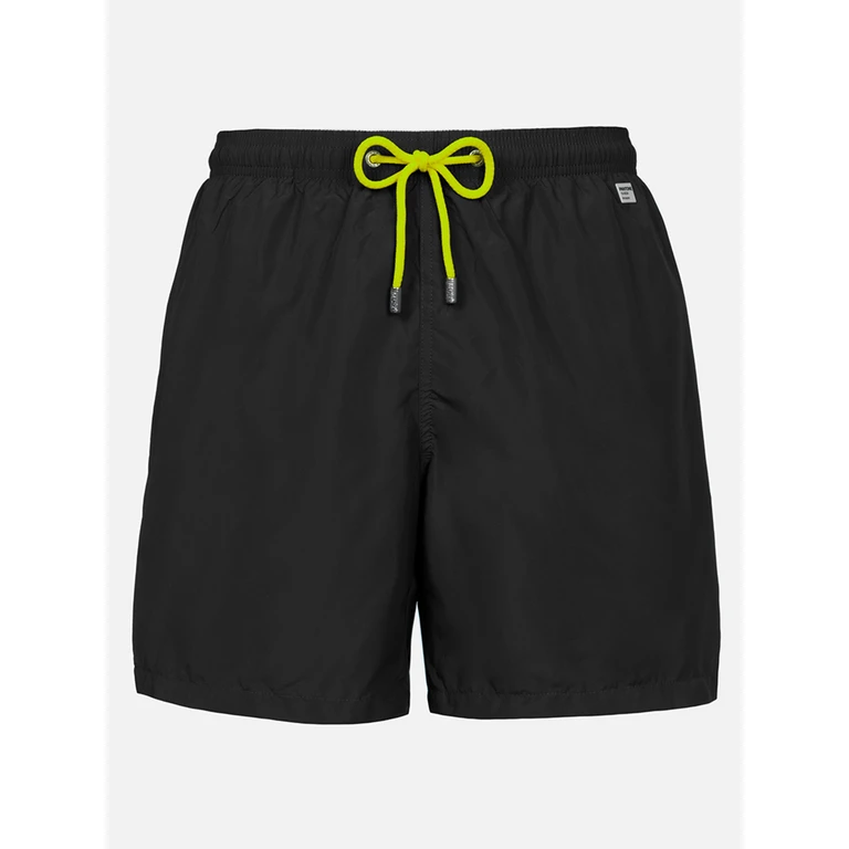Mc2 Saint Barth Lightweight Fabric Black Swim Shorts Lighting Pantone Pantone Special Edition Swimshort - Men