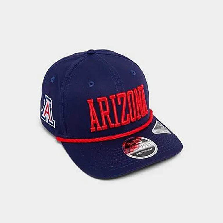 New Era Arizona Diamondbacks MLB Wordmark 9SEVENTY Stretch-Snap Snapback Hat in Navy/Red
