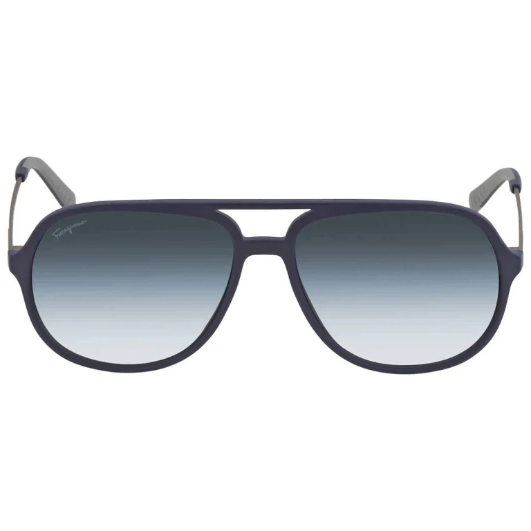 Salvatore Ferragamo Blue Gradient Navigator Mens Sunglasses SF999S 414 60