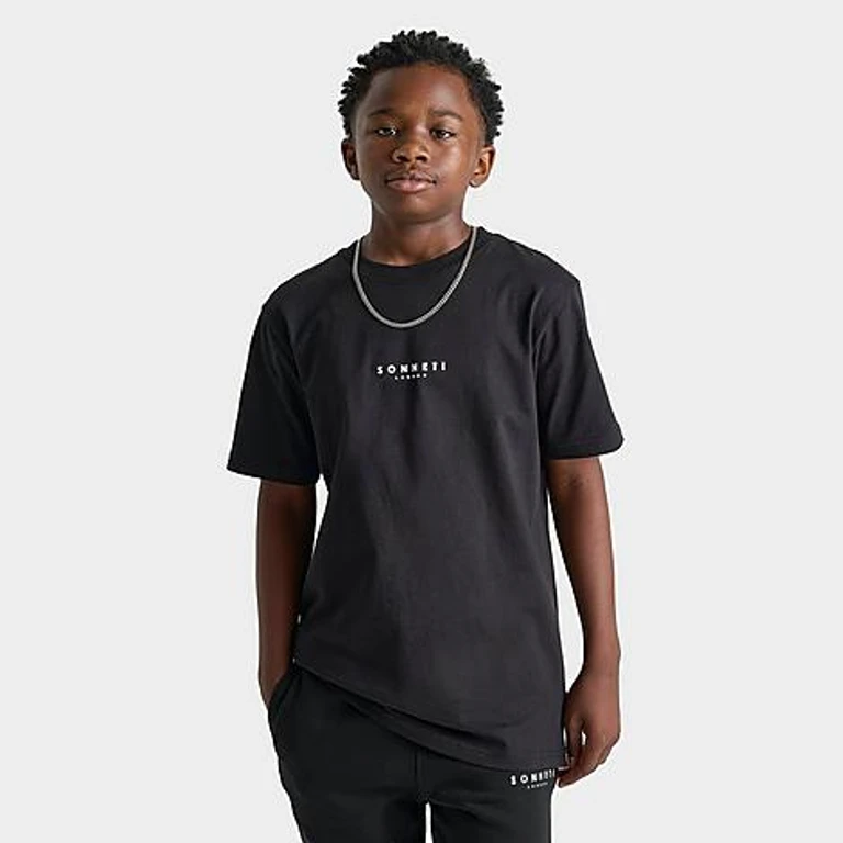 Sonneti Big Kids Core London T-Shirt in Black Size: Small
