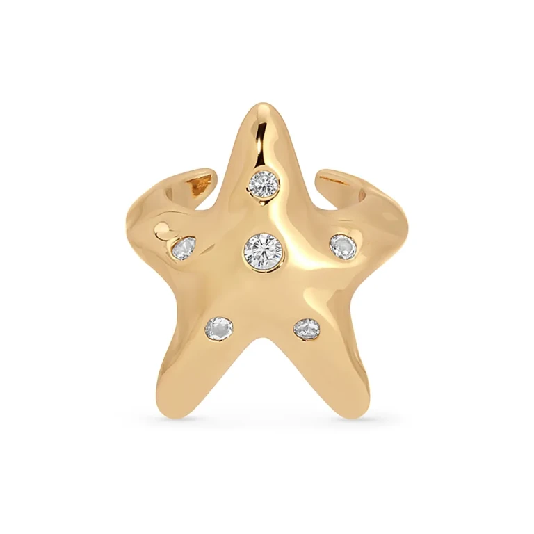 Ettika Pave Starfish Luxe Ear Cuff