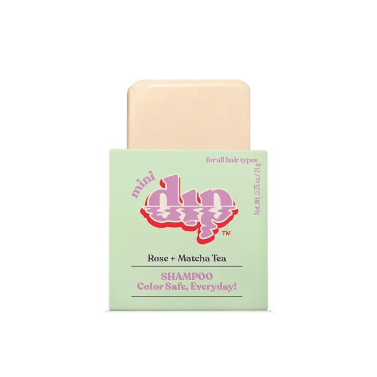 Mini Dip Shampoo Bar: Color Safe, Everyday - Rose & Matcha Tea