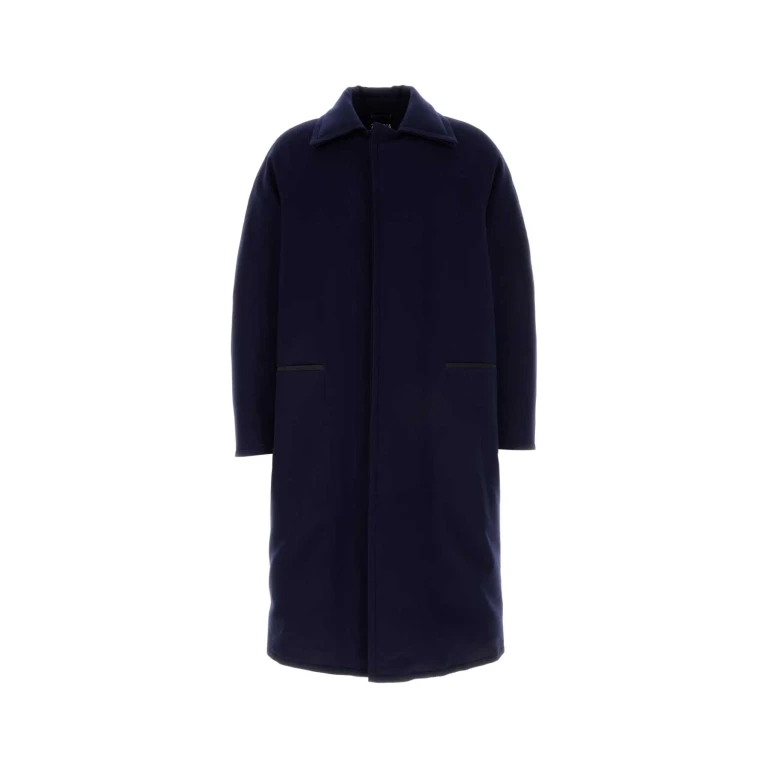 Zegna Navy Blue Wool Coat (RUET45A8EL123)