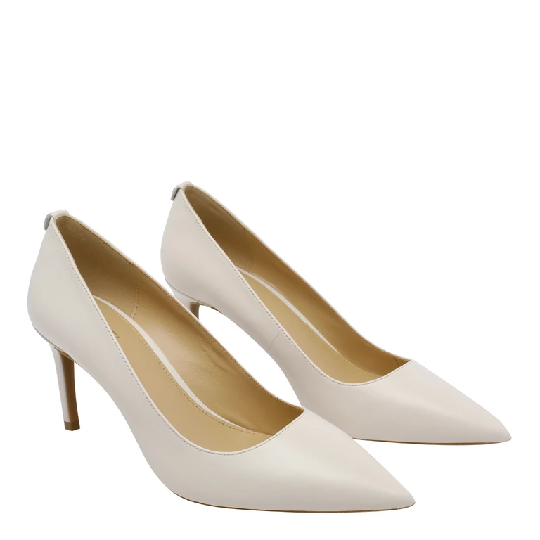 Michael Michael Kors Michael Kors With Heel White Calf Leather/rubber Sole - Women