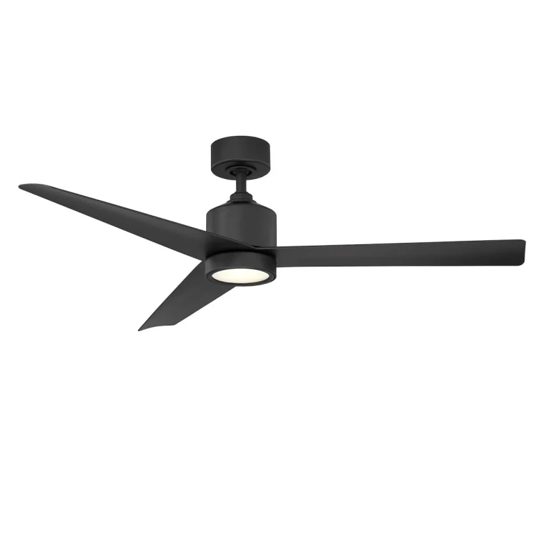 Modern Forms Lotus Indoor and Outdoor Ceiling Fan in Matte Black