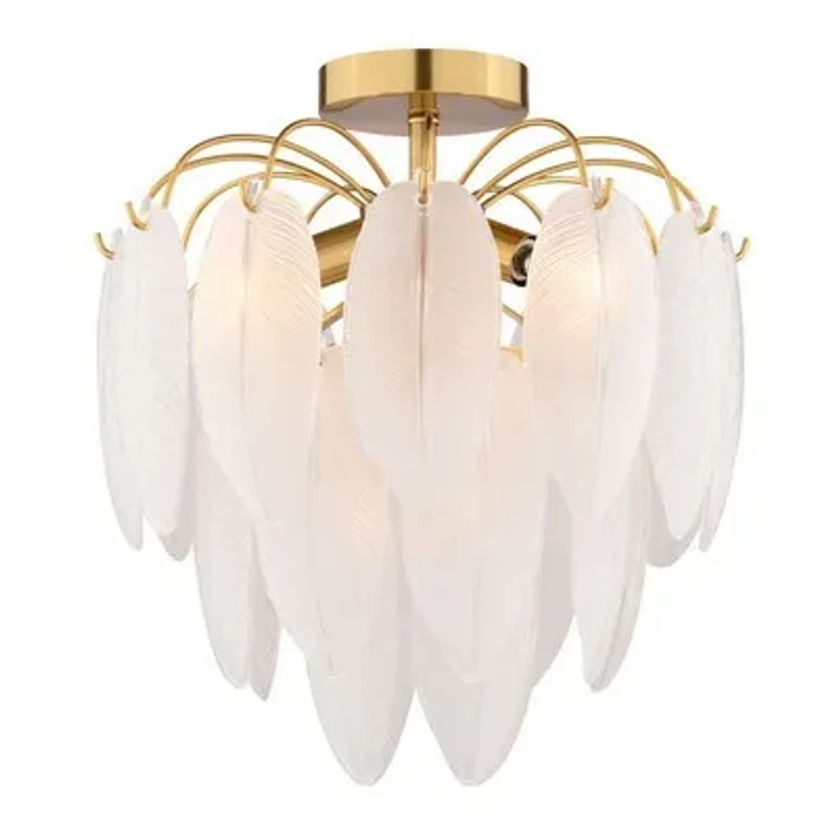 Muted Gold Semi-Flush Mount from the Burbank Collection