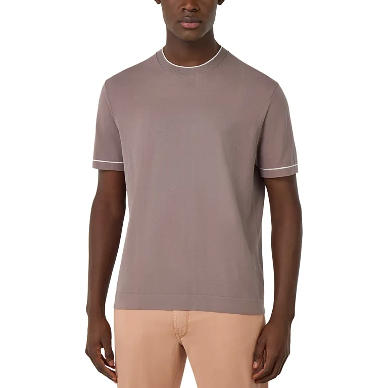 Boggi Milano Cotton Crepe Knit Tee