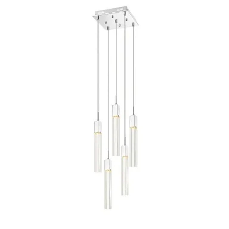 The Original Glacier Avenue 5-Light Pendant in Polished Chrome