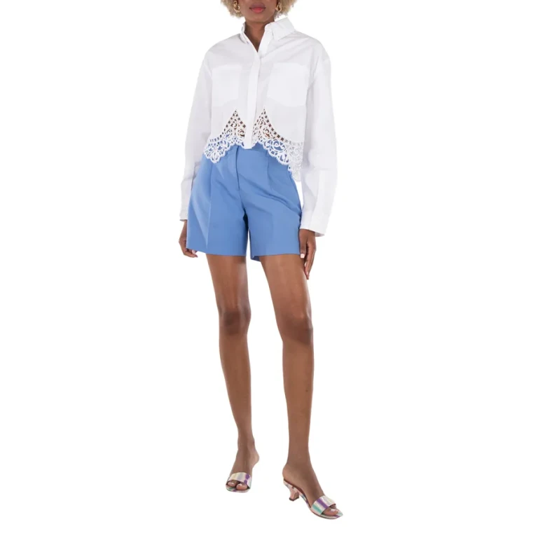 Burberry Cool Cornflower Blue Lorie Tailored Shorts