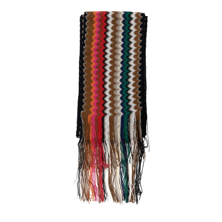 Missoni Scarf - Multicolor Scarf With Zig Zag Motif In Viscose For Women