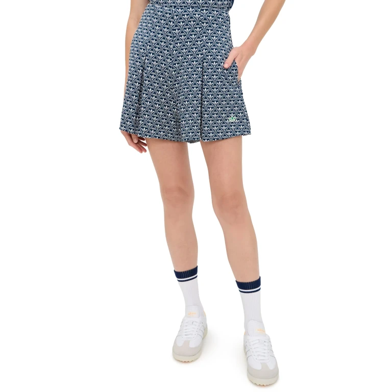 Adidas Golf Originals All Over Skort Night Indigo/Chalk White 14