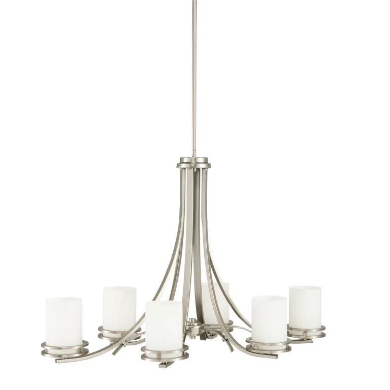 Hendrik 6-Light Chandelier in Brushed Nickel