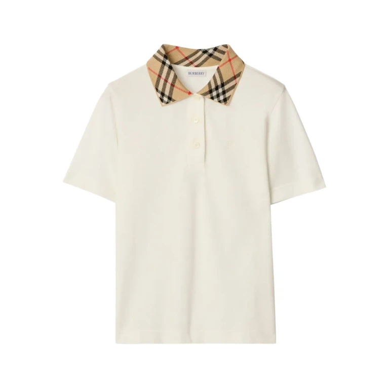 Burberry Check Collar Cotton Polo Shirt (8118958B7078)