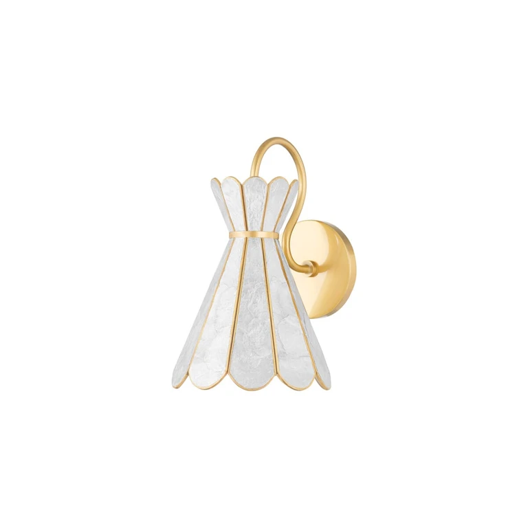 Mitzi Lyra Wall Sconce in Aged Brass