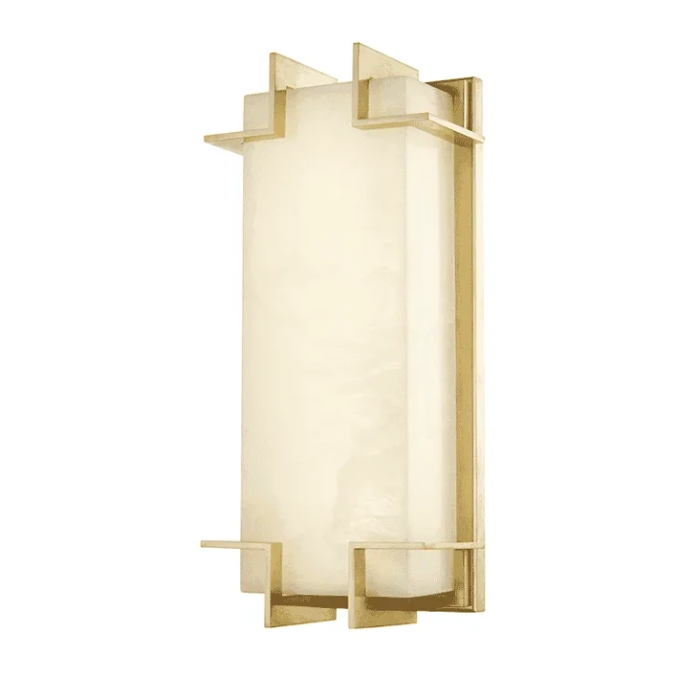Delmar 15" Wall Sconce in Aged Brass