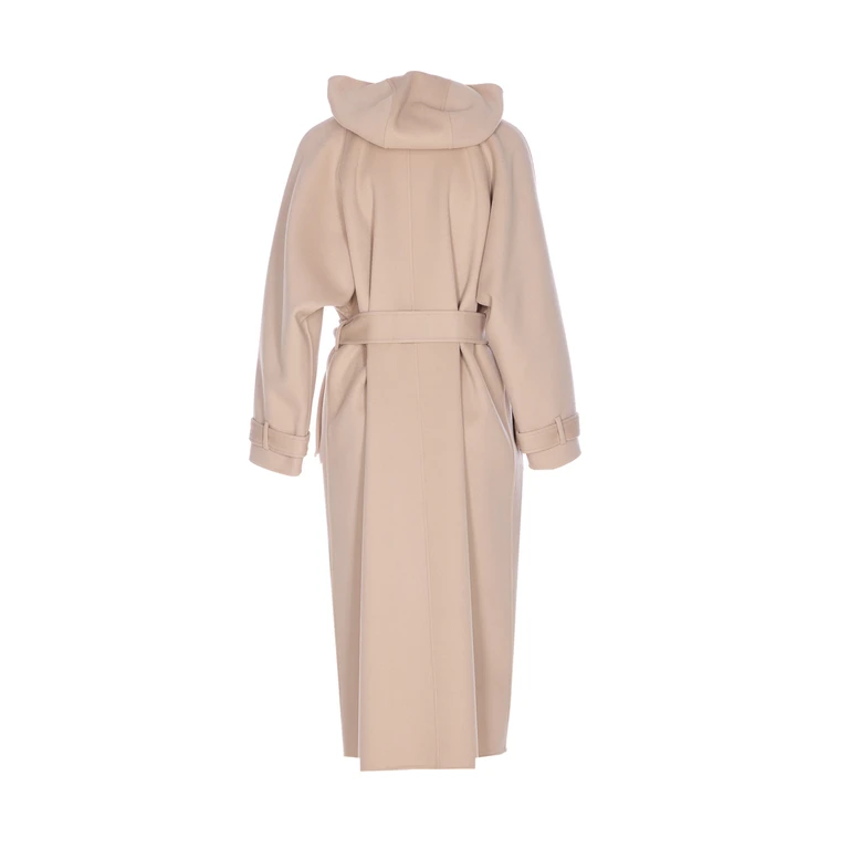 Pinko Coats Beige Wool - Women