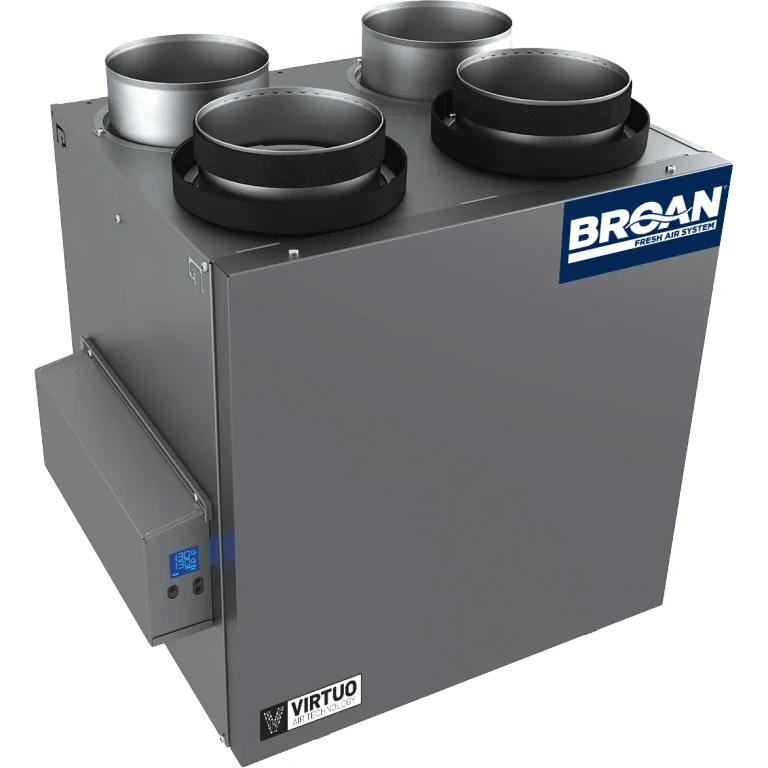 Broan B150E75N AI Series 150 CFM Energy Recovery Ventilator - Top Ports
