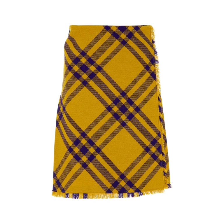 Kilt en laine à carreaux Burberry