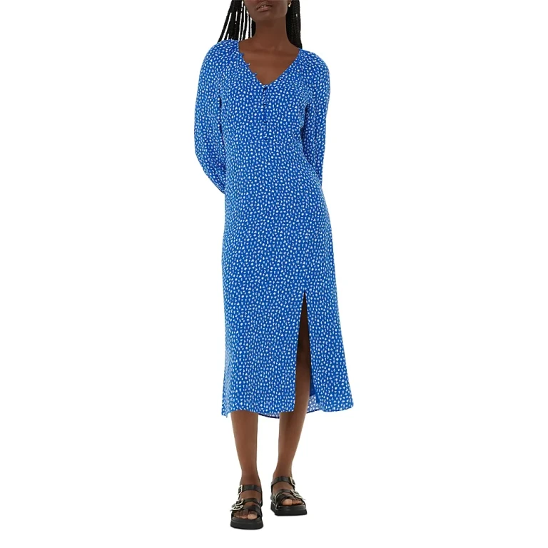 Whistles V Neck Midi Dress