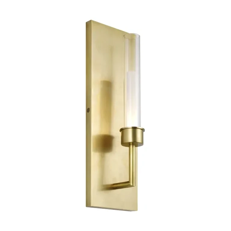 Natural Brass LED Wall Sconce from the Linger Collection