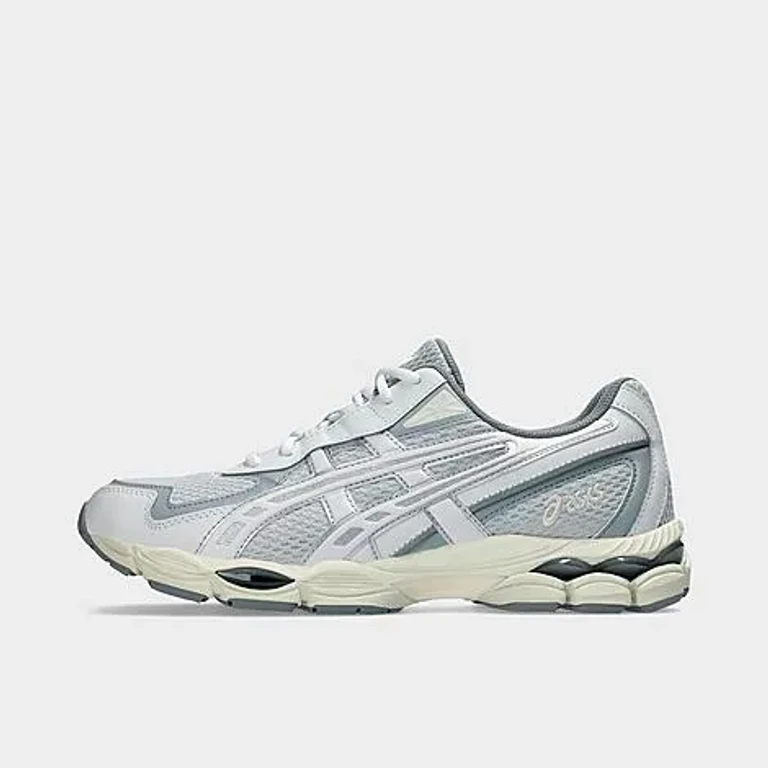 Men's ASICS GEL-NYC 2055 Casual Shoes in Glacier Grey/Cream Size: 7.5