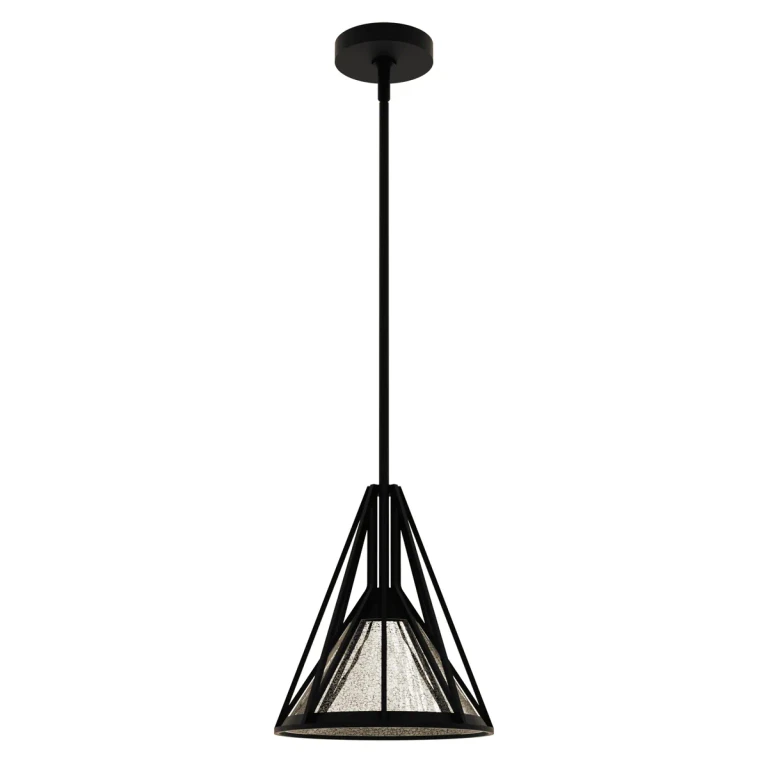 Natural Black Iron One Light Pendant from the Rafner Collection