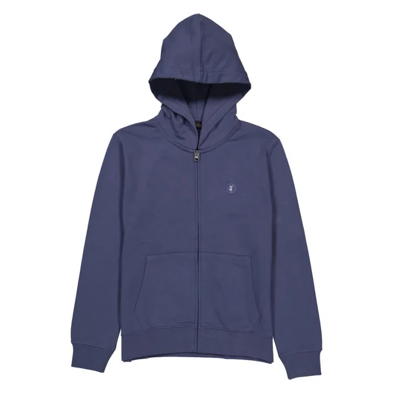 Save The Duck Kids Smoke Blue Clee Gage Zip-Up Hoodie