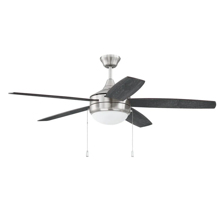 Brushed Polished Nickel 52"Ceiling Fan from the Phaze 5 Collection