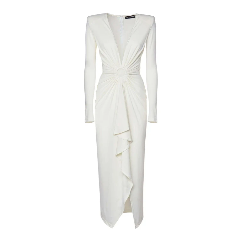 Alberto Audenino Robe Au Genou - Blanc