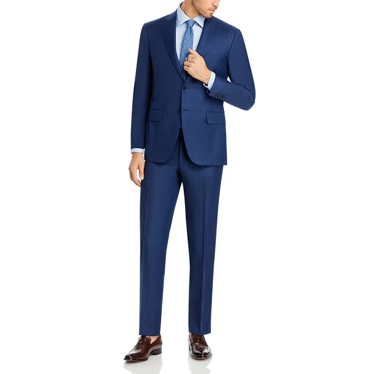 Canali Siena Screenweave Solid Regular Fit Suit