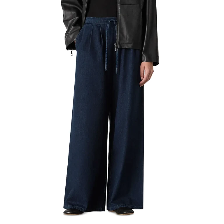 Whistles Pleated Wide Leg Pants