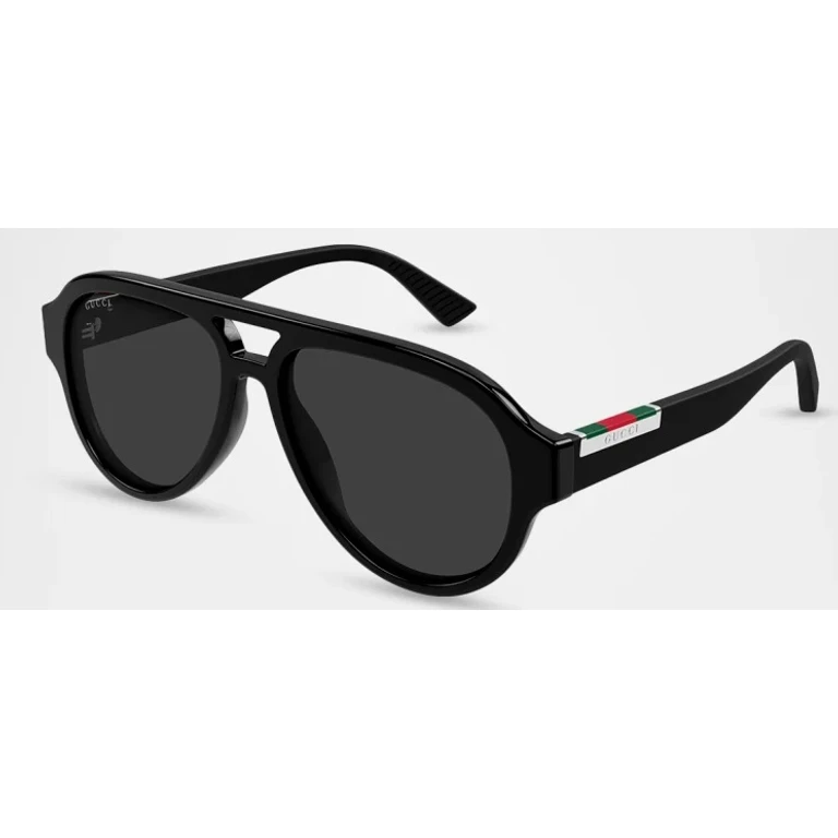 Gucci Grey Pilot Mens Sunglasses GG2088S 001 55