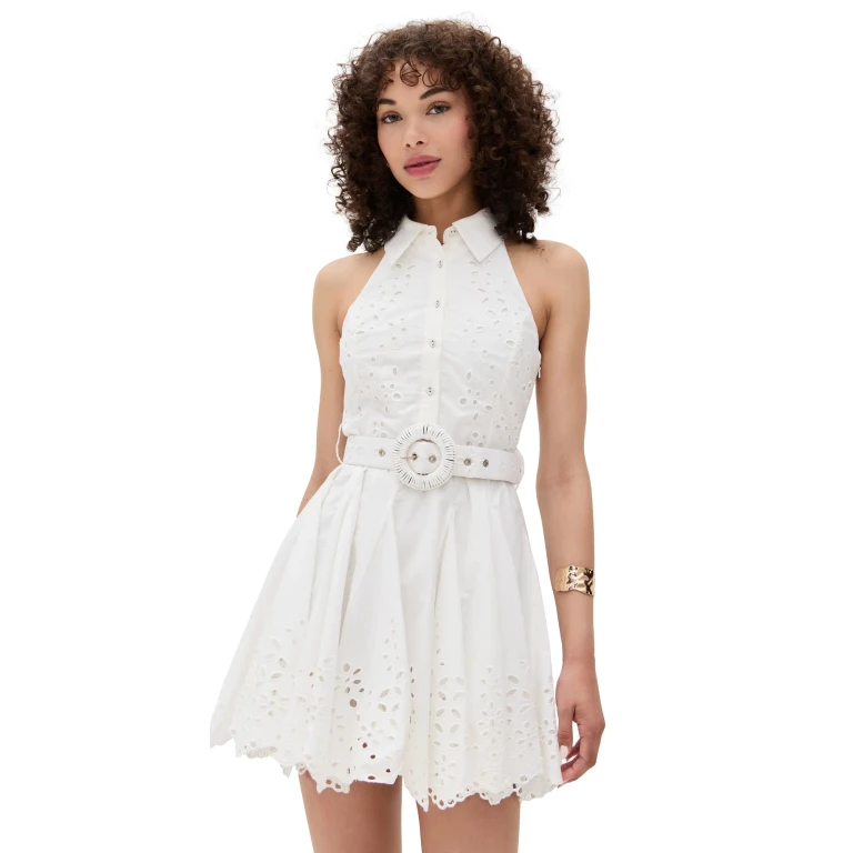 Hemant and Nandita Short Dress With Buckle Belt Black XL