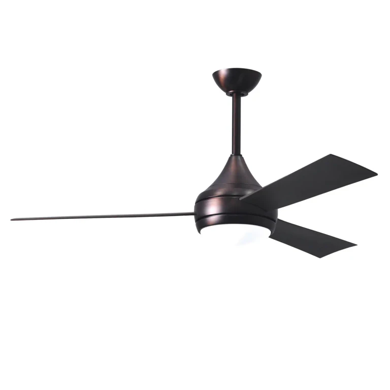 Brushed Bronze 52" Ceiling Fan from the Donaire Collection