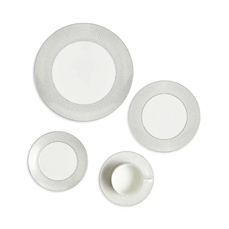 Wedgwood Gio Platinum Dinnerware 5 Piece Place Setting