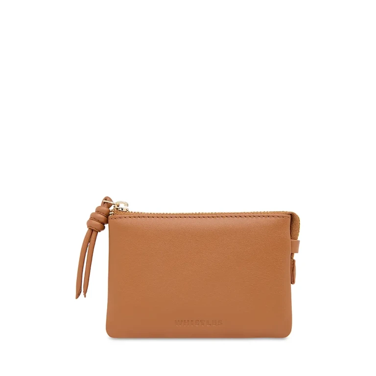 Whistles Knotted Zip Pull Purse