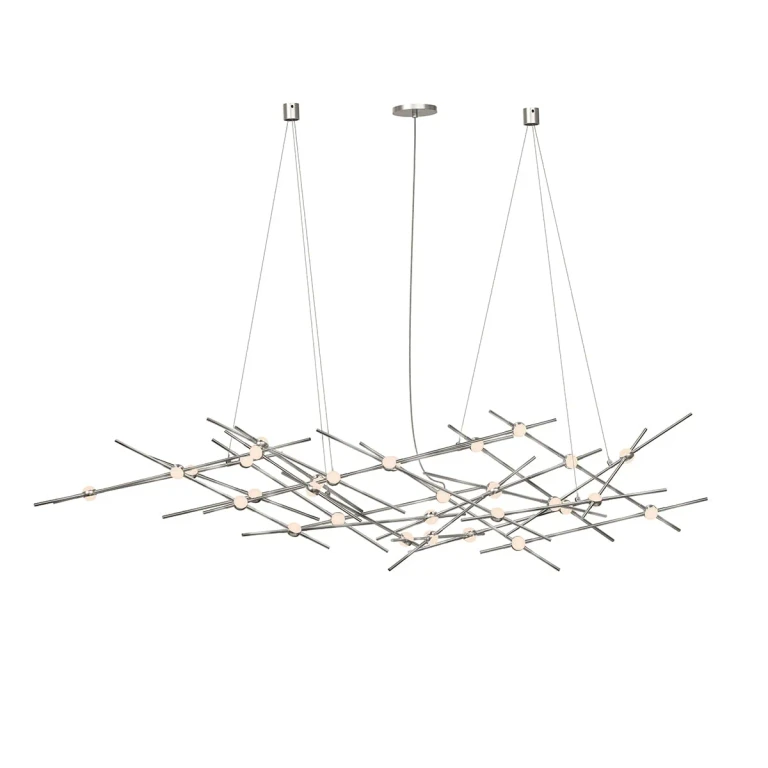 Constellation 25-Light Chandelier in Satin Nickel