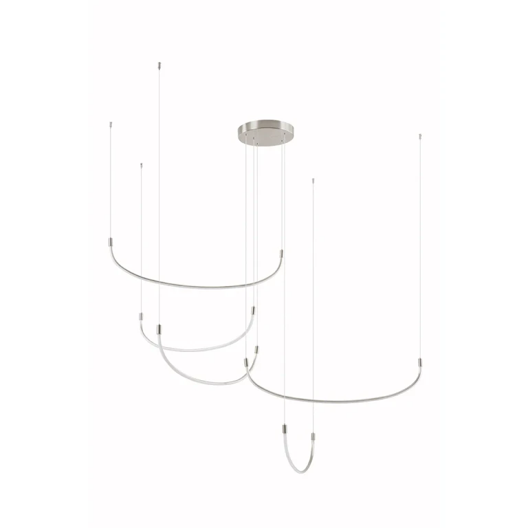Brushed Nickel LED Pendant from the Talis Collection