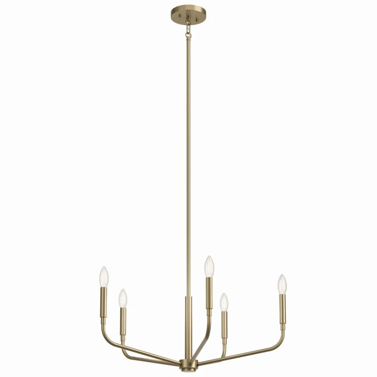 Champagne Bronze Five Light Chandelier from the Madden Collection