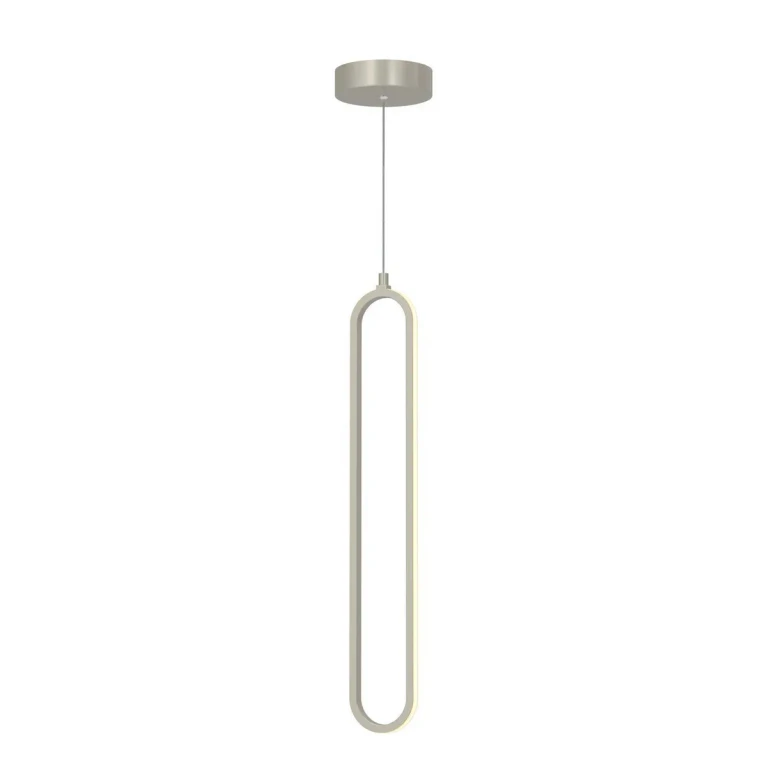 Painted Nickel LED Pendant from the Sienna Collection