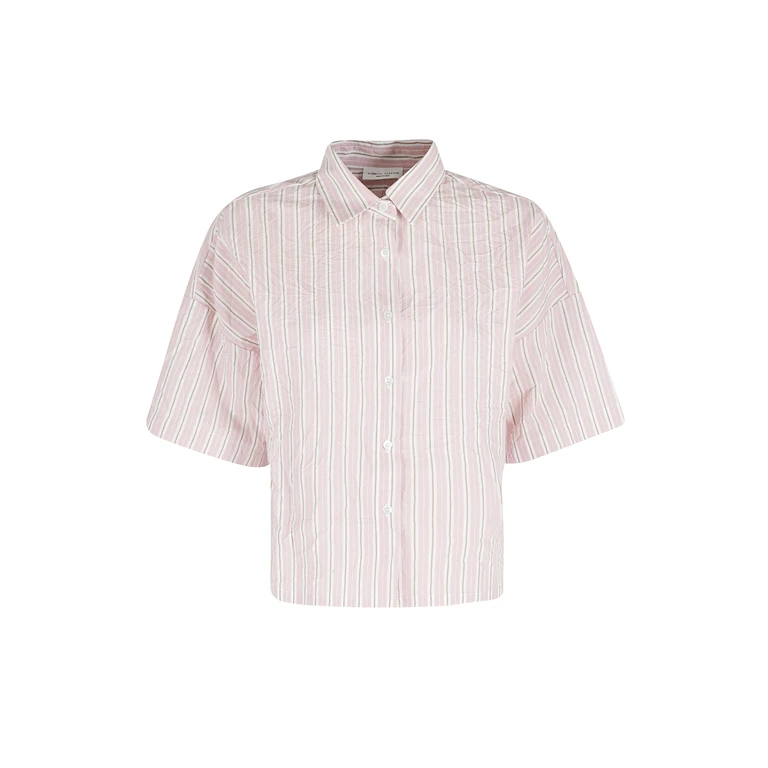Roberto Collina Camicia Mc Pink & Purple Viscosa - Women