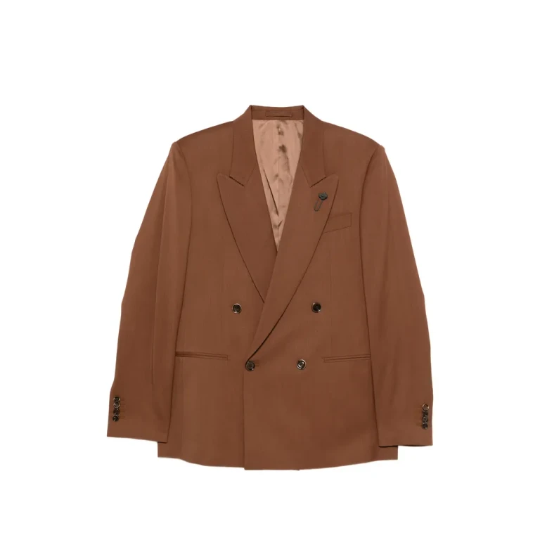 Lardini Blue Double-breasted Blazer