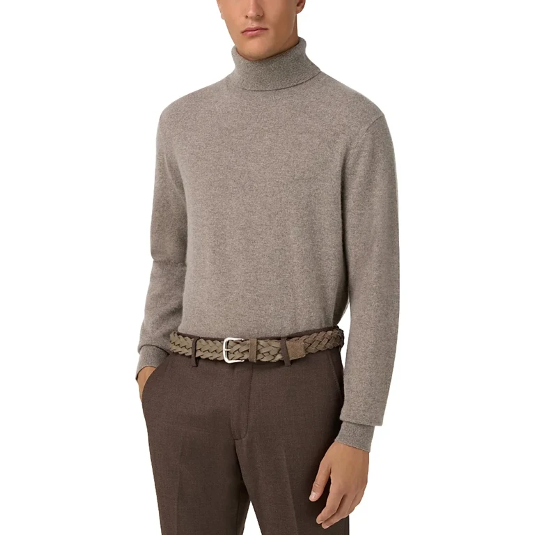Boggi Milano Men's Pure Cashmere Turtleneck Sweater