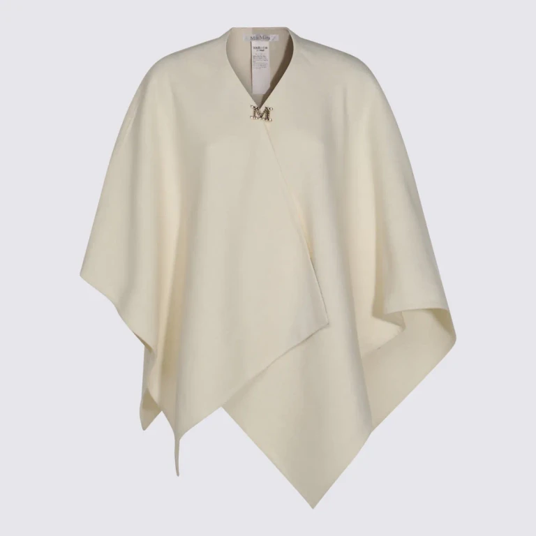 Max Mara White Serra Capes