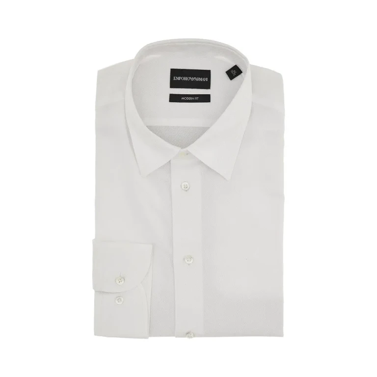 Camisa Emporio Armani de algodón jacquard corte moderno talla 39