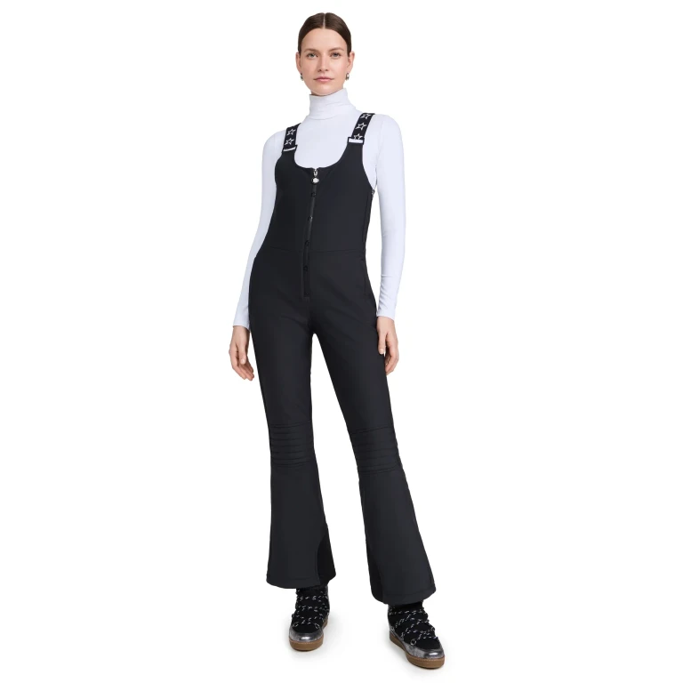 Perfect Moment Jg Bib Ski Pants Black And White Houndstooth L
