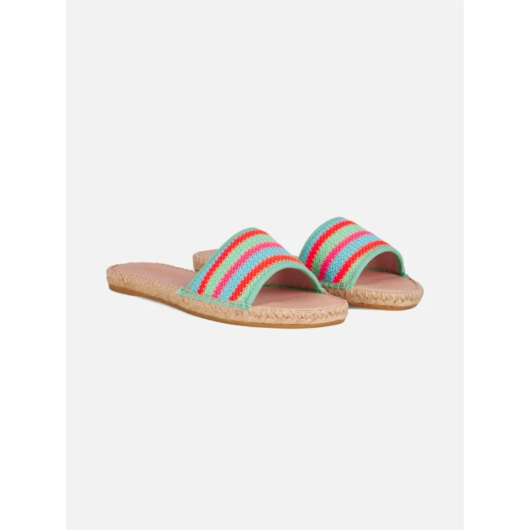 MC2 Saint Barth Luz Espadrillas With Crochet Stripes