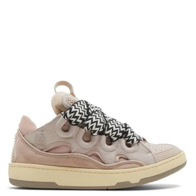 Lanvin Pale Pink Curb Sneakers